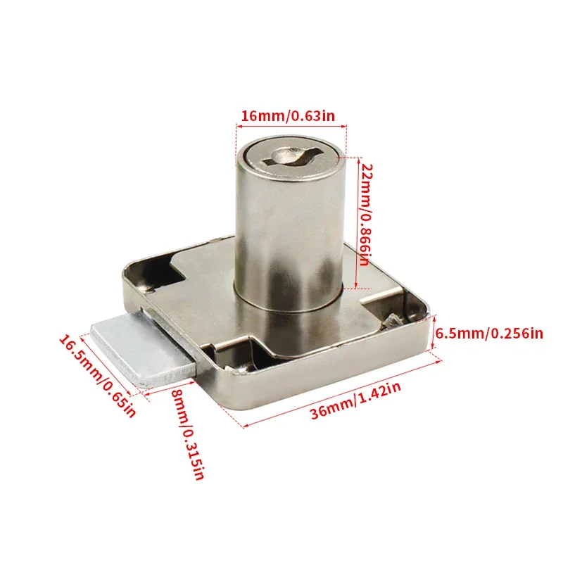 2/5sets of drawer locks with keys anti-theft locks drawer locks for bedside tables and wardrobes hardware accessory furniture