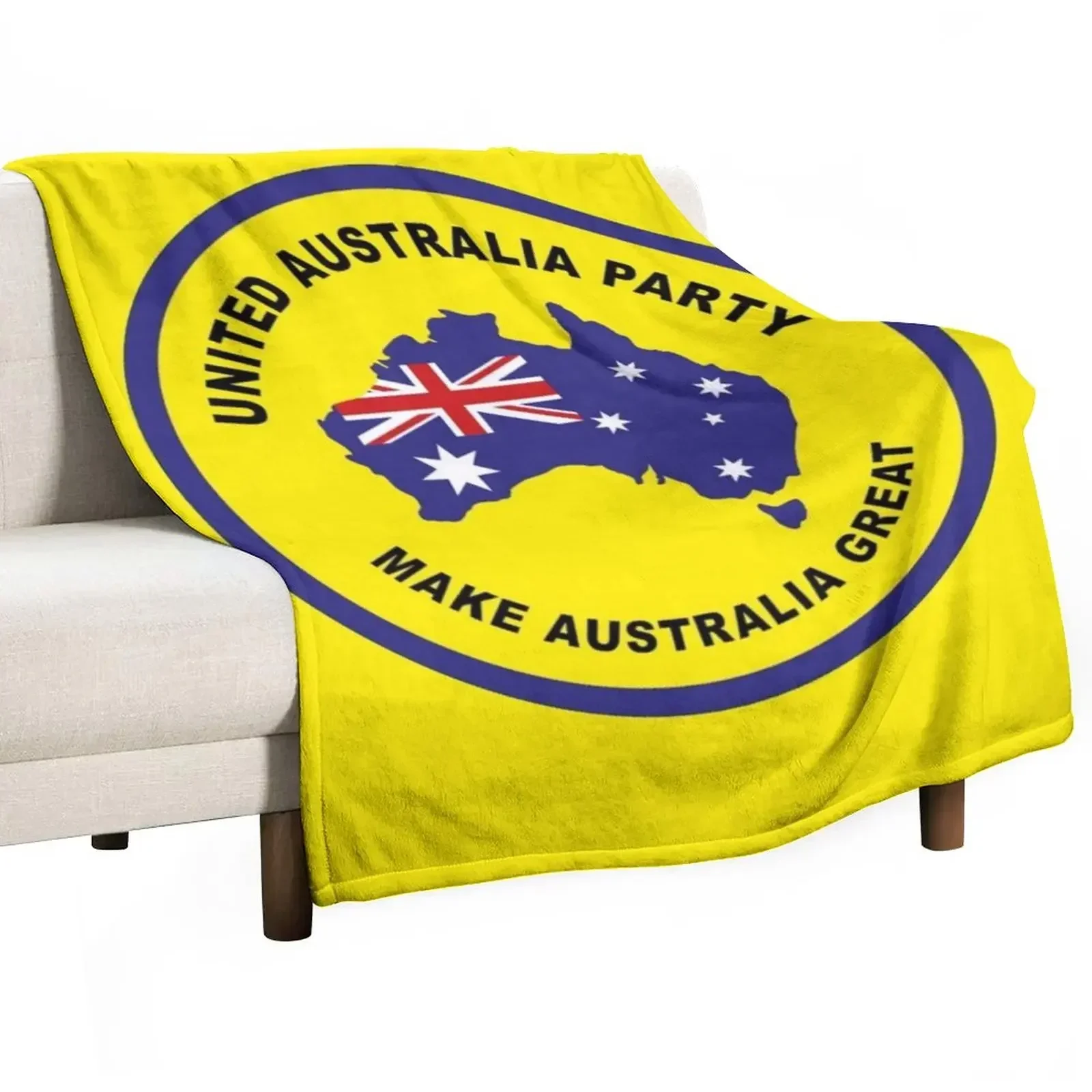 Clive Palmer's United Australia Party Throw Blanket Sofa Quilt funny gift Luxury Designer Blankets