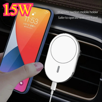 Car Wireless Charger Magnetic Car Fast Charger 15W Mounted Air Vent Car Phone Holder for iPhone 15 Pro Max Xiaomi Huawei Samsung