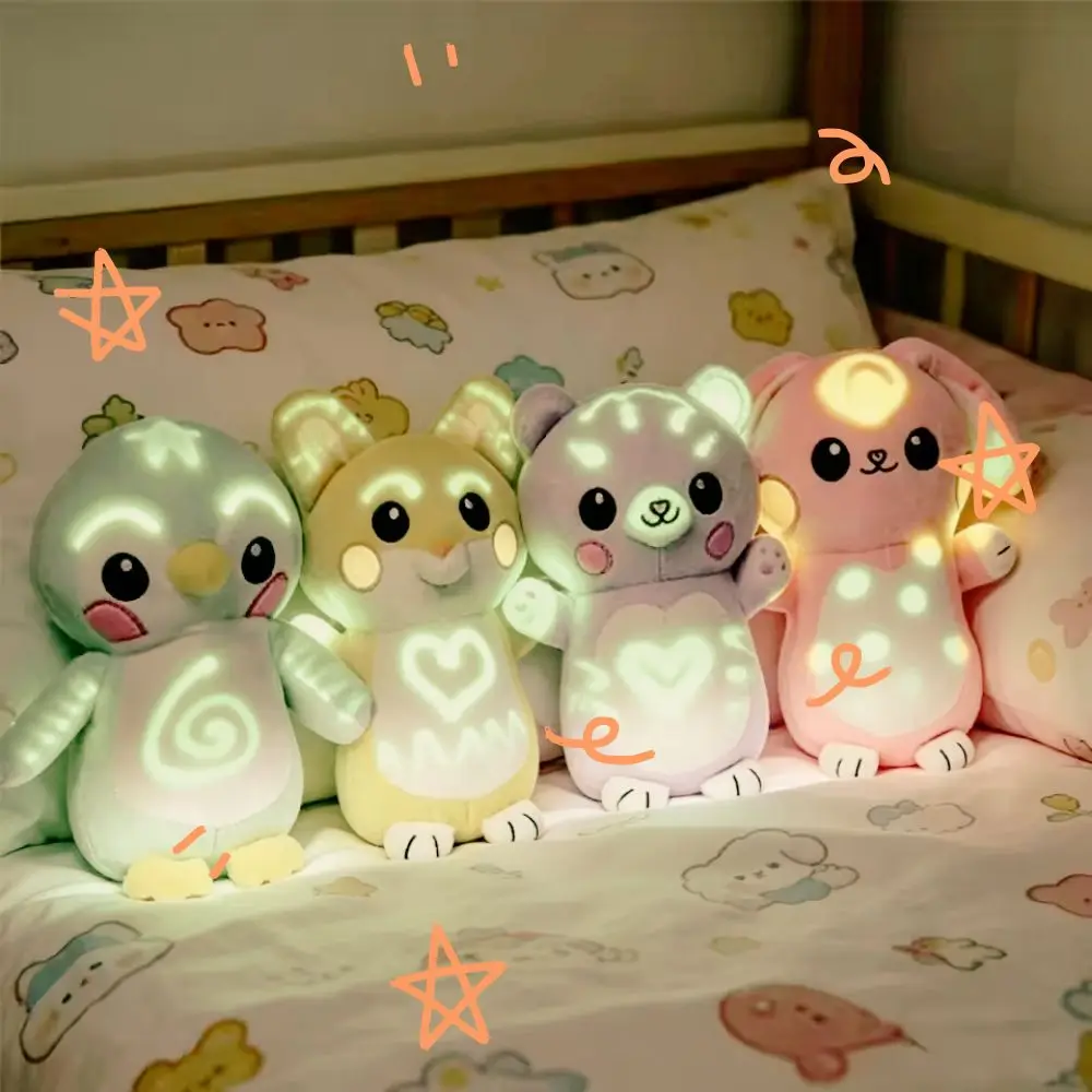 Luminous Doodle Plush Doll Toy Glow‑in‑the‑Dark Light Painting Plush Educational Stress Relief Toy for Children Birthday Present