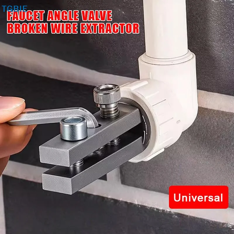 Faucet Valve Broken Thread Extractor Multi Size Compatible Screw Removal Tool 1/2'' 3/4'' for Pipe Broken Screw Extraction Work