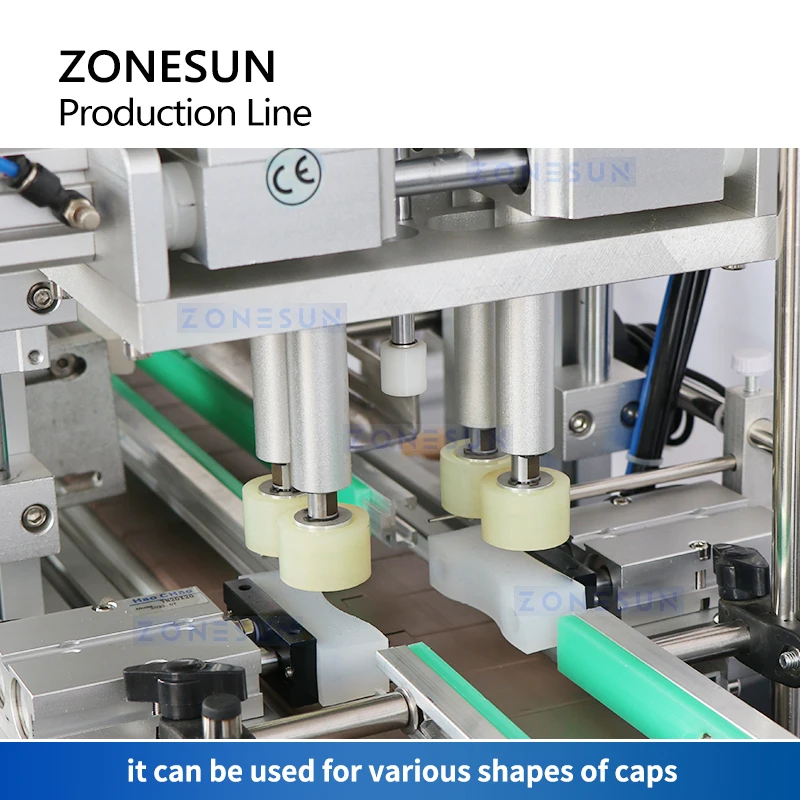 ZONESUN Automatic Bottle Packaging Line Essential Oil Spray Mist Filling Capping Lableing Machine Unscrambler Feeder ZS-FAL180D3