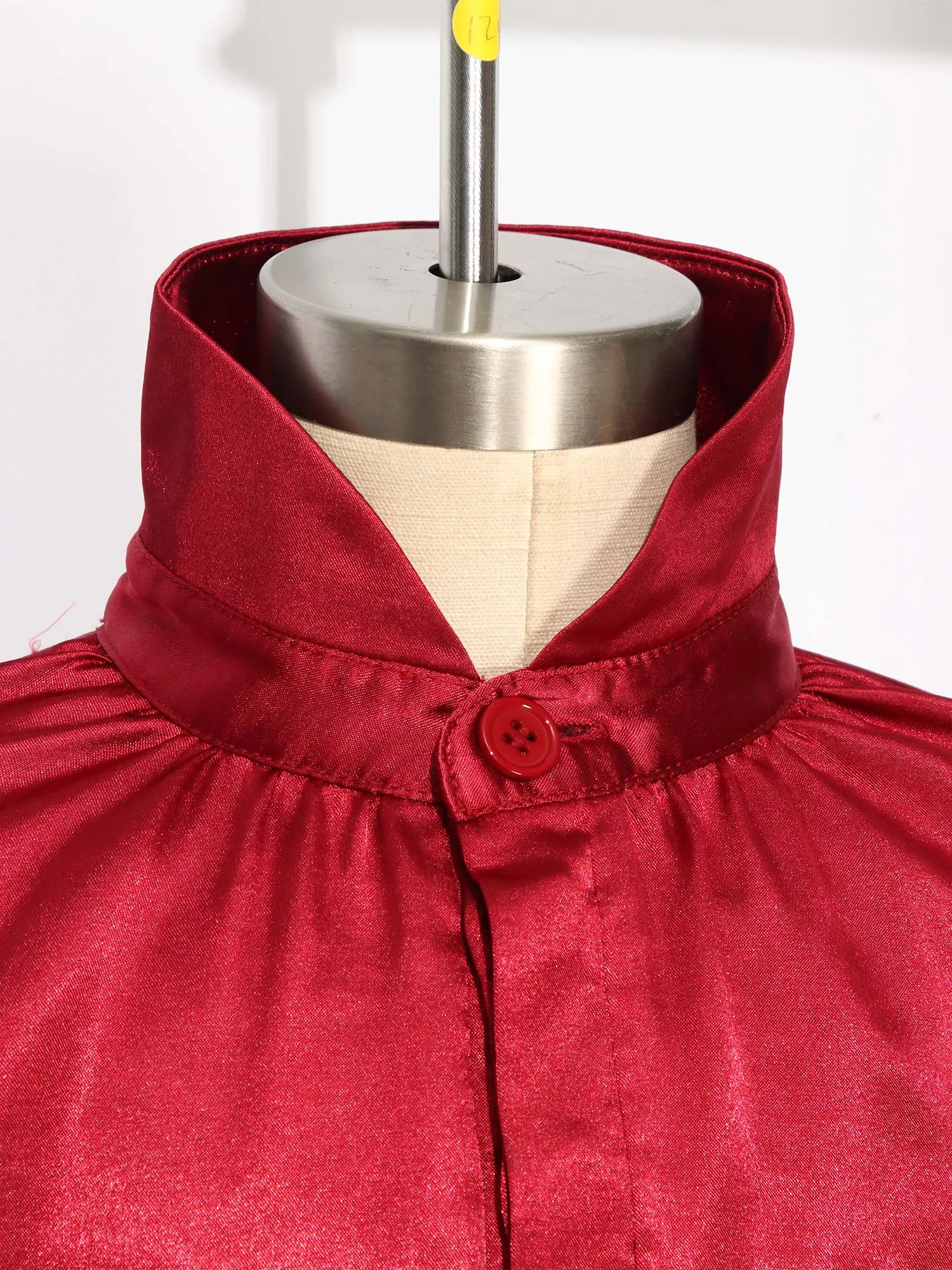 Kids Boys Satin Medieval Pirate Shirt Blouse Viking Renaissance Tops Halloween Role Play Dress Up Party Performance Costume
