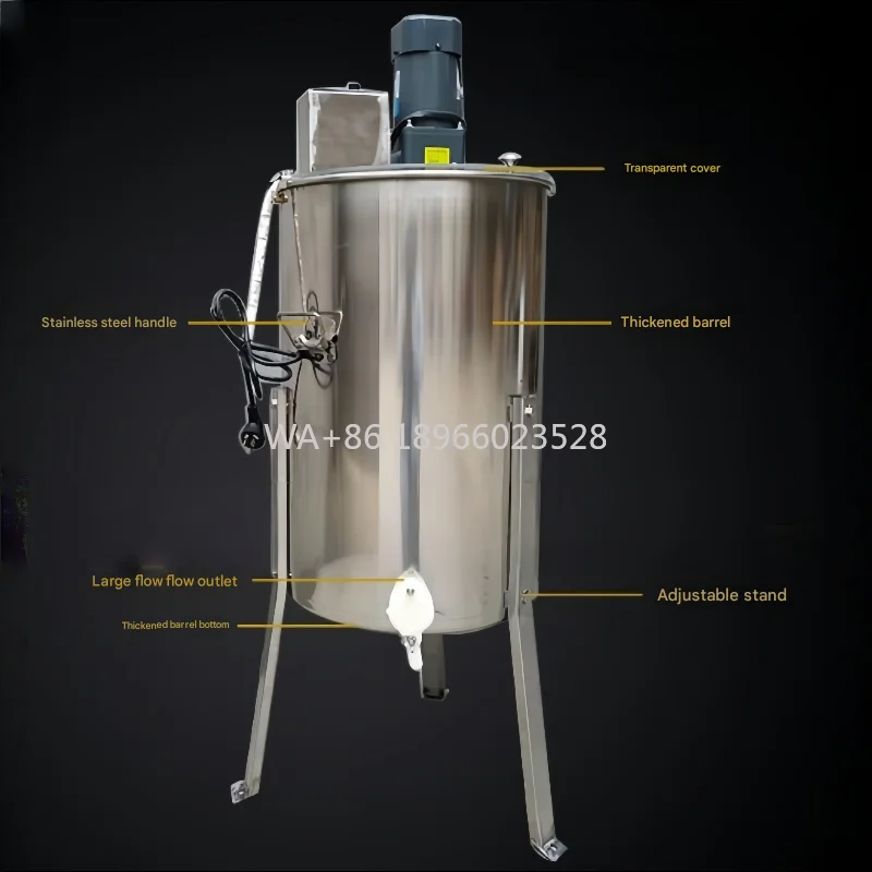 

and Electric Operation 6 Frame Capacity Offers Flexibility New Hybrid Honey Extractor Combines Manual