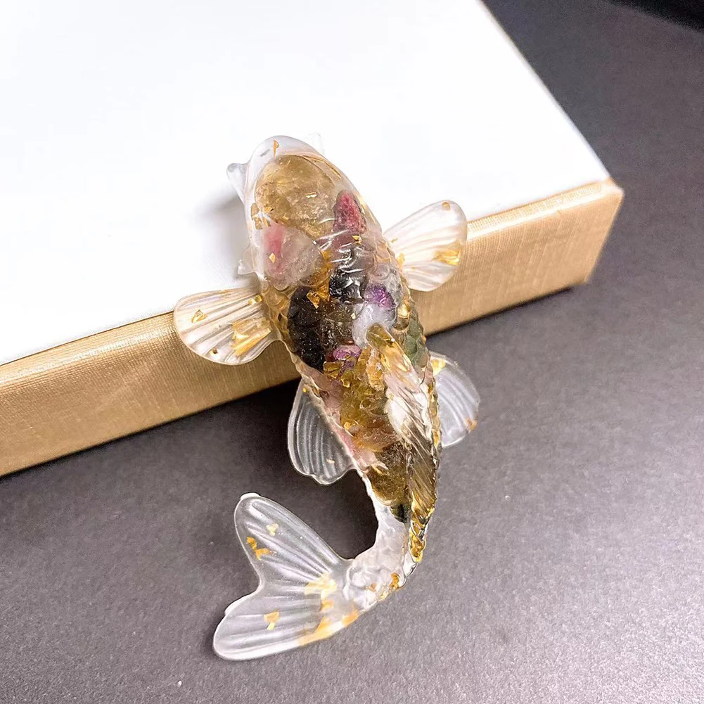 Artificial for koi Fish For Crystal Decoration Designed for Desk Car Home Decor Adds Unique Charm and Symbolic Meaning