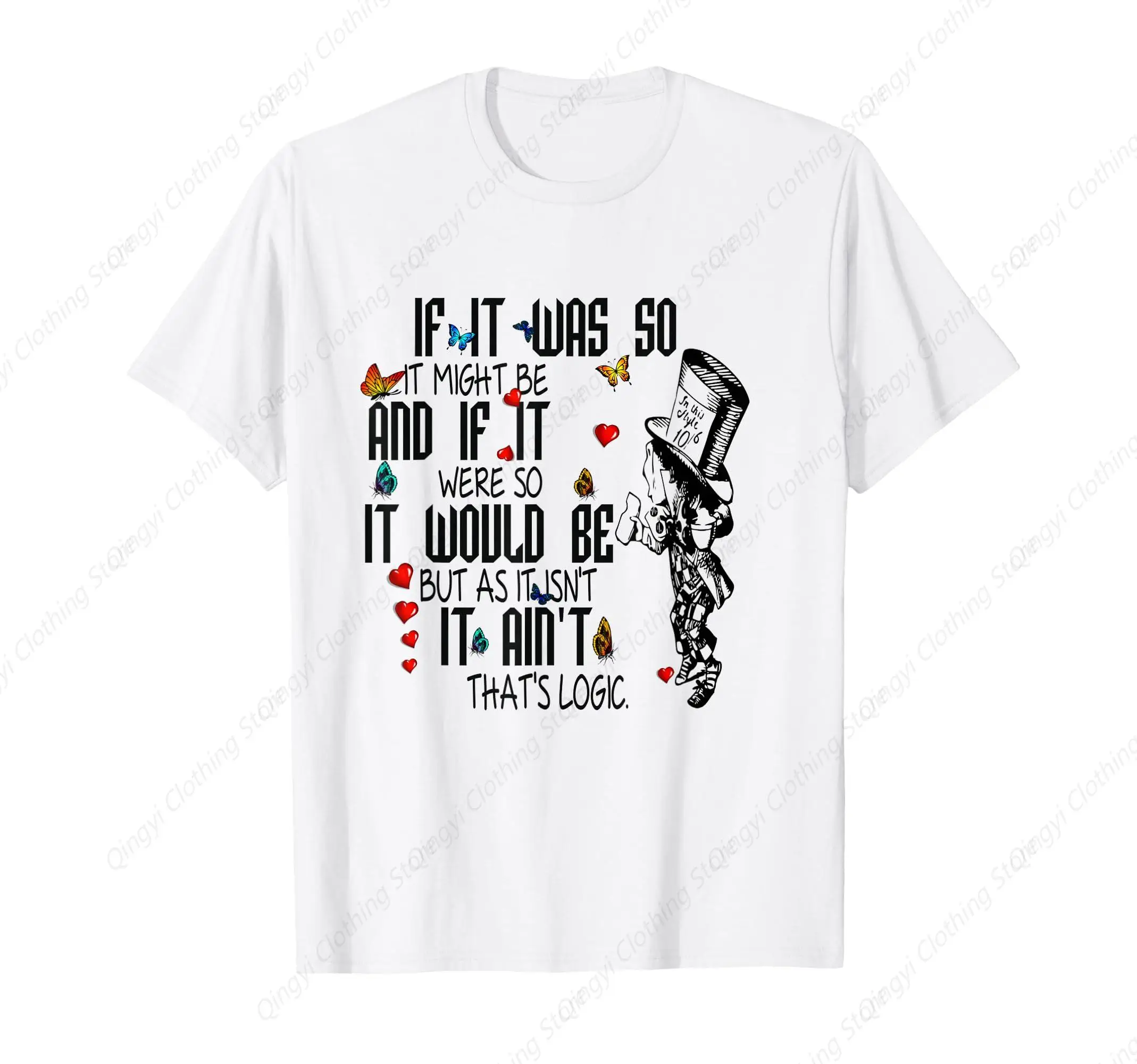 ALICE IN WONDERLAND T-SHIRT MAD HATTER SHIRT T-Shirt