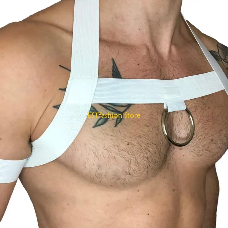 Y5GC ผู้ชายสายรัดหน้าอกยืดหยุ่นเพศยับยั้งผ้าพันแผลสายรัดหน้าอกยืดหยุ่นสายรัดหน้าอก