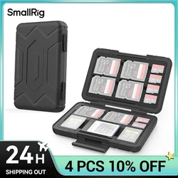 SMALLRIG SD Card Holder Memory Card Holder Case 15 Slots, Water-Resistant for SD Card, Micro SD Card, XQD Card - 3192