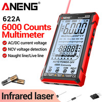 ANENG 622A Infrared Laser Multimeter NCV process calibrator 6000 Counts  Auto Multitester Diode Analog Display Capacitance Tools
