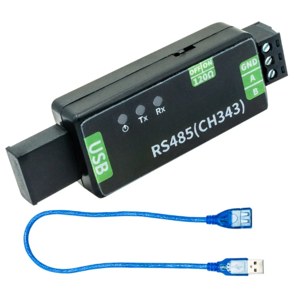 Two-Wire RS485 to USB Adapter Module Compatible with For 3D Printing Firmware and Industrial HMI Communication Protocols