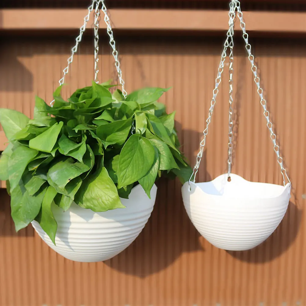 

3 Sets Holders Hanging Basket Flower Pot Artificial Plants Indoor Pots Lace Small