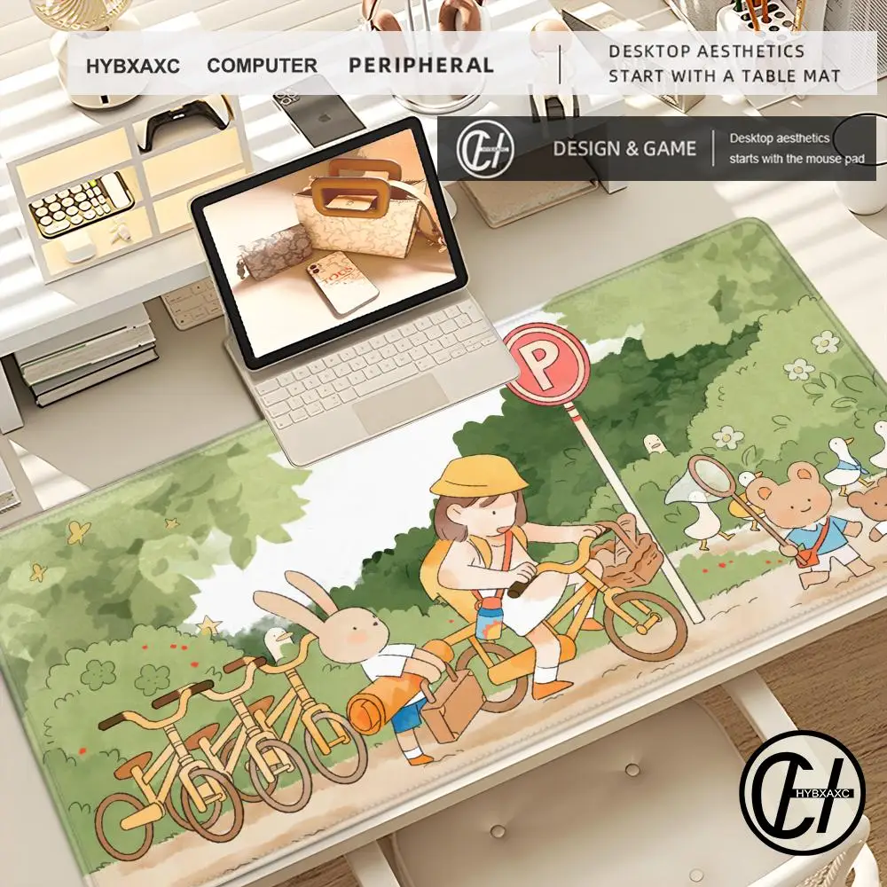 

Cute Rabbit Mouse Pads Gaming Mousepad Gamer Mouse Mat Keyboard Desk Mats Larger DeskPad Long Mousepads XXL 900x400 For Computer