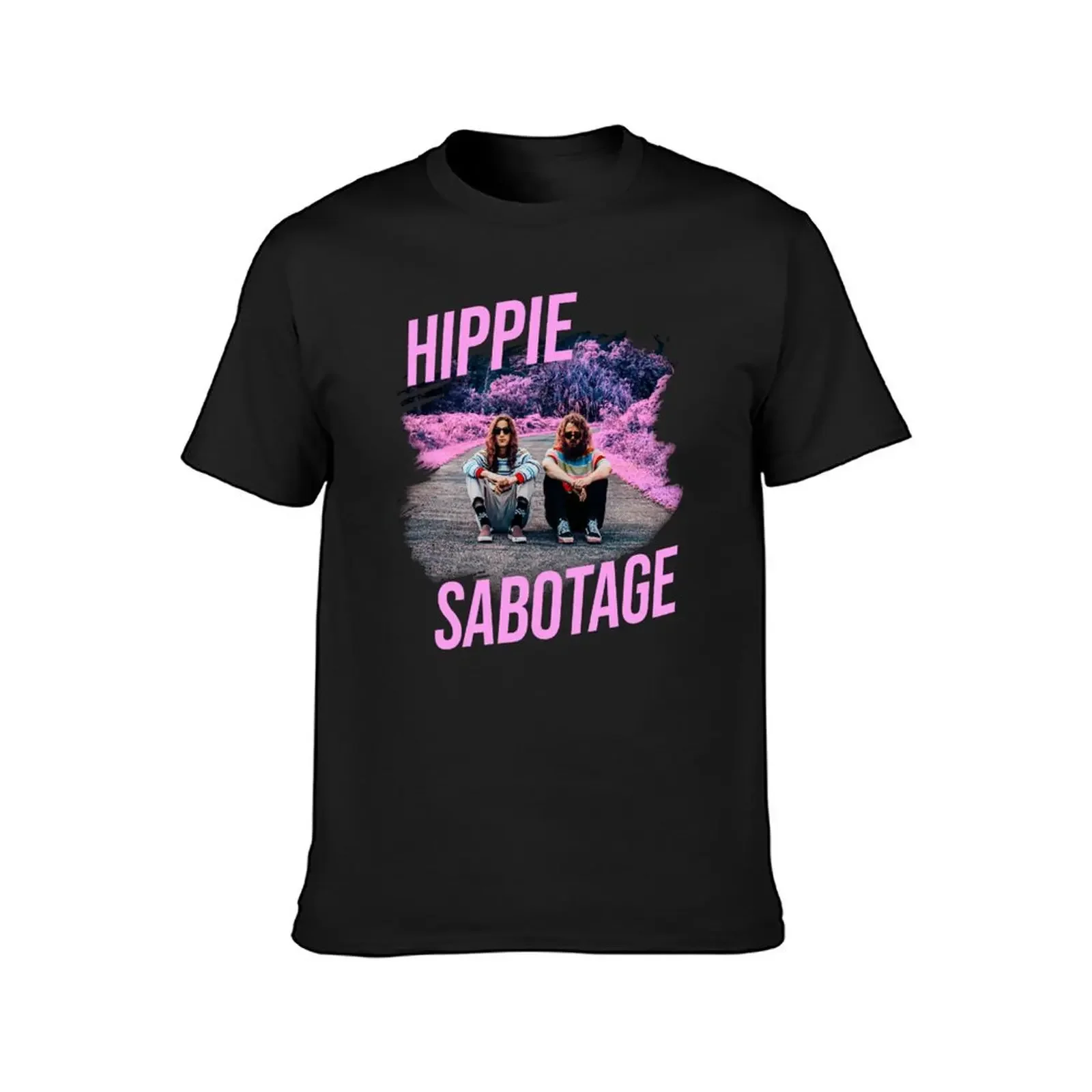 Hippie Sabotage Aesthetic Style Photo With Text T-Shirt Blouse sports fans korean fashion black t shirts for men