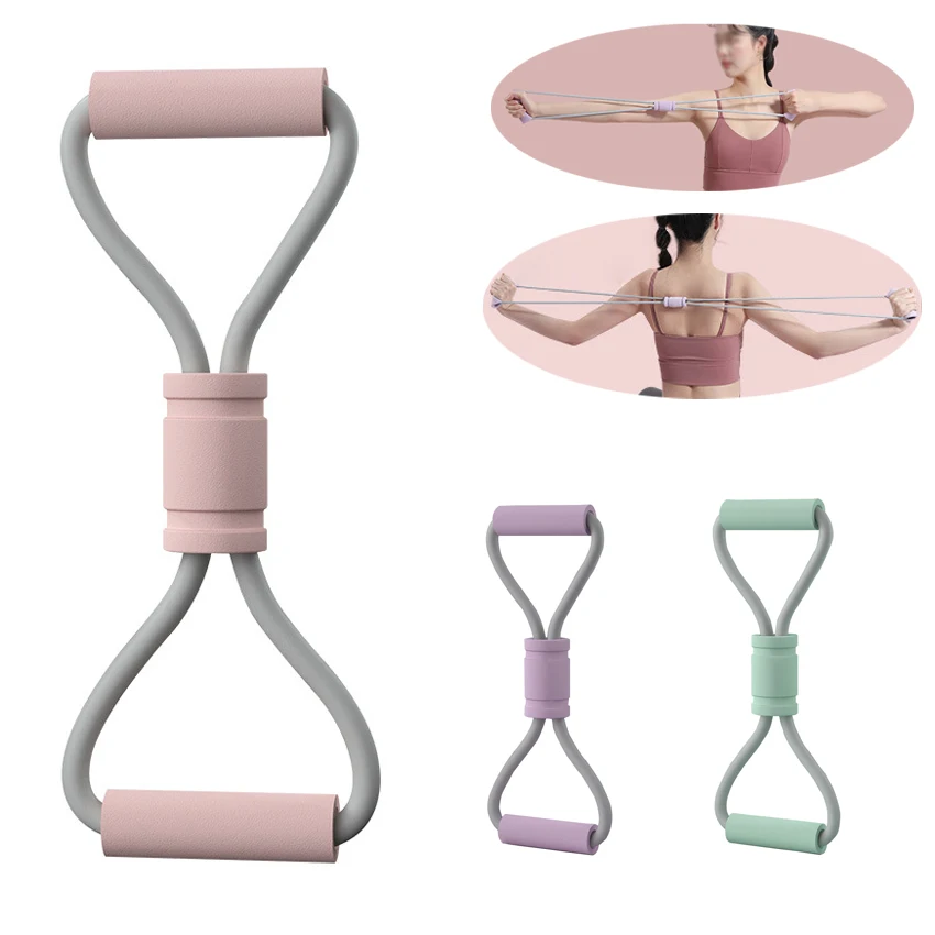 

Figure 8 Resistance Bands, Multi-Function 8 Shaped Resistance Band, Resistance Band Elastic, for Home Gym, Training, Stretching.