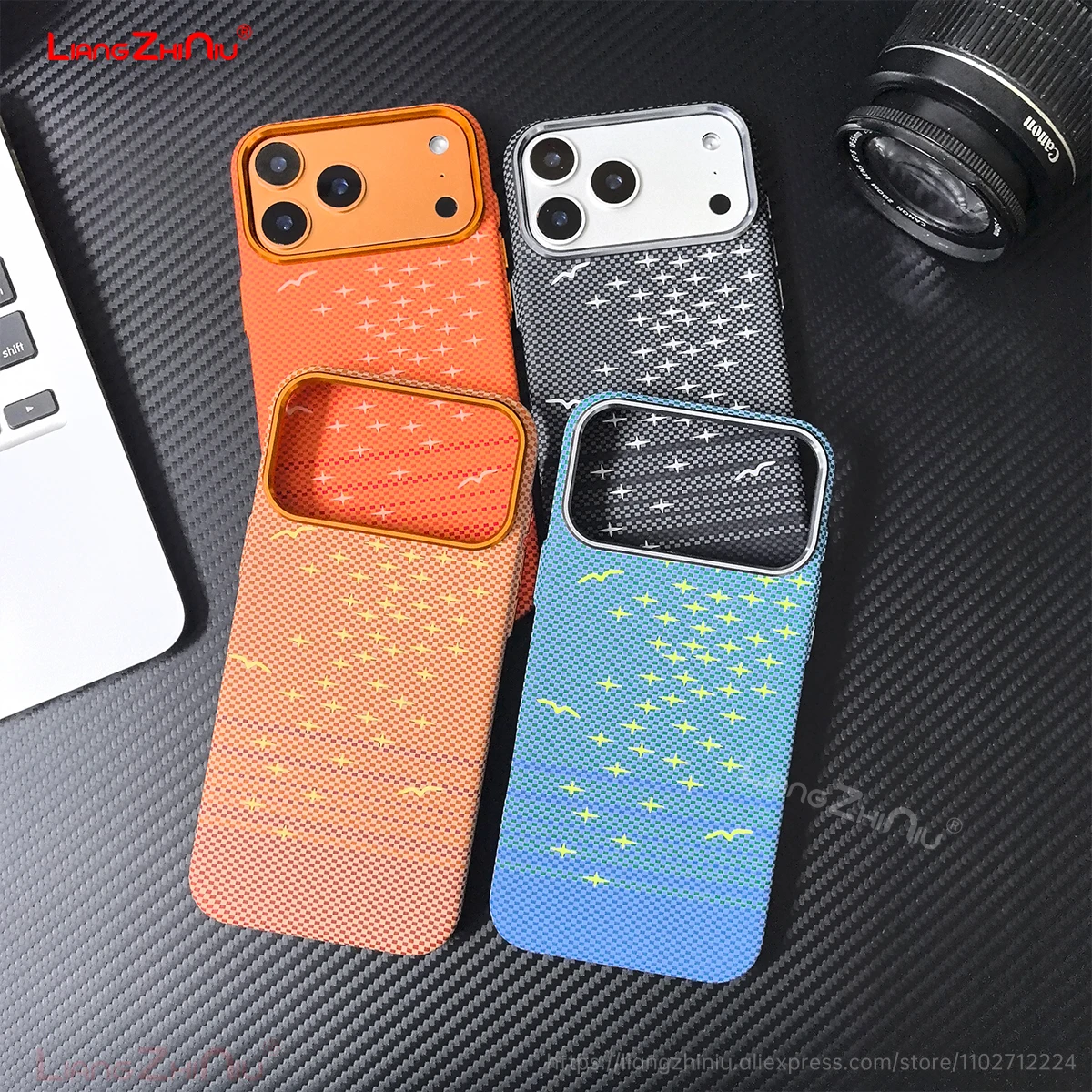 

Ультратонкий магнитный чехол для телефона Iphone 17 Pro Max 17 Pro 17 16 15, жесткий чехол для зарядки Magsafe с кевларовым узором, ощущение руки, ПК, жесткий чехол