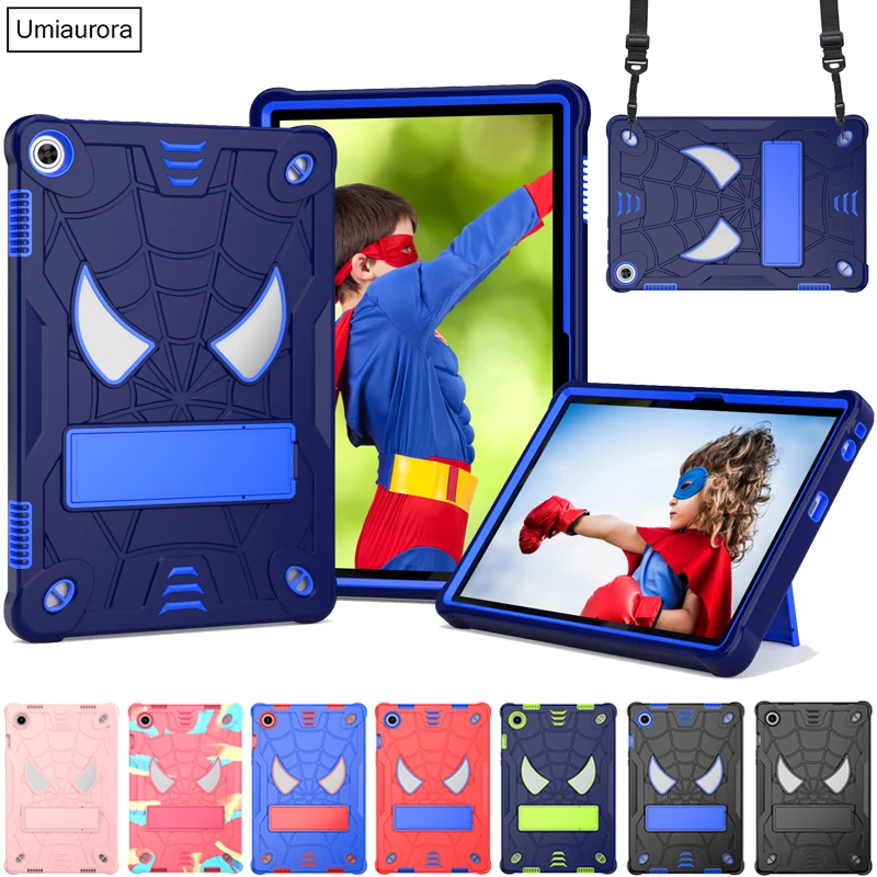 Kids Case For Lenovo Tab M10 3rd Gen 10.1 inch TB328FU TB328XU Silicone PC Hybrid Armor Kickstand Shockproof Tablet Cover Coque