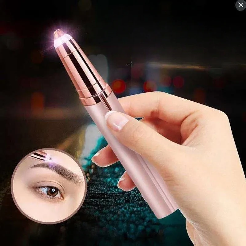 Electric Eyebrow Trimmer Hair Removal Device Automatic Charging Compact and Exquisite Waterproof Blade Fast and Safe Protection