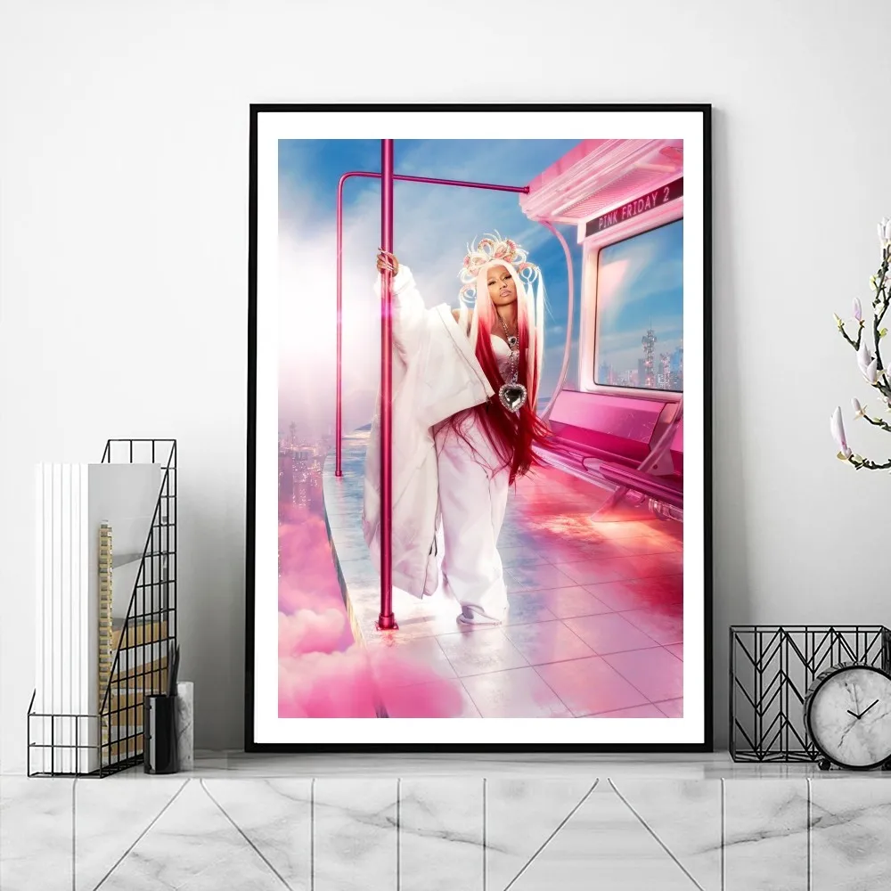 Nicki Minaj Pink Friday 2 Poster Gallery stampe autoadesive decorazioni per la casa decorazione decalcomanie da parete adesivo soggiorno