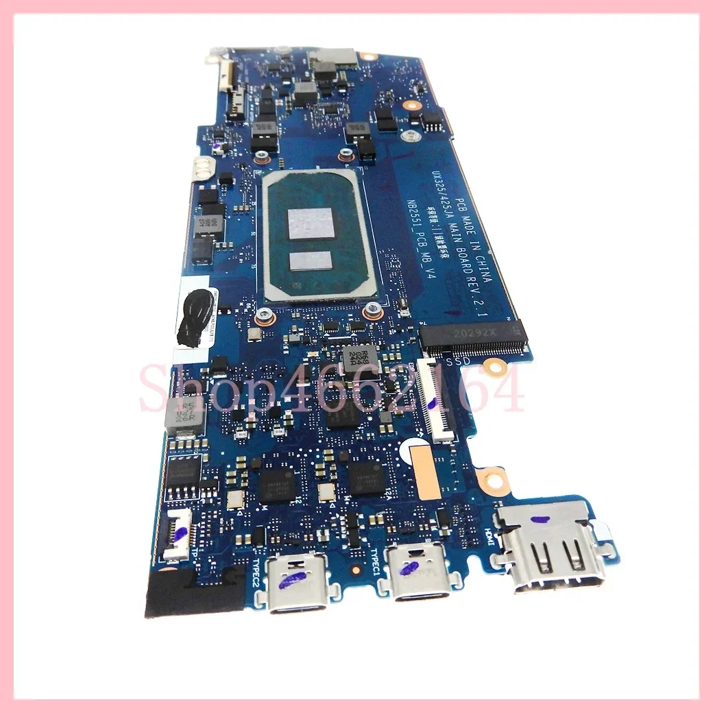 Imagem -04 - Gen Cpu 8gb Mainboard para Asus Ux425ja U4700ja Bx425ja Rx425ja Ux325ja U3700ja Bx325ja Laptop Placa-mãe Ux325 425ja i3 I510th