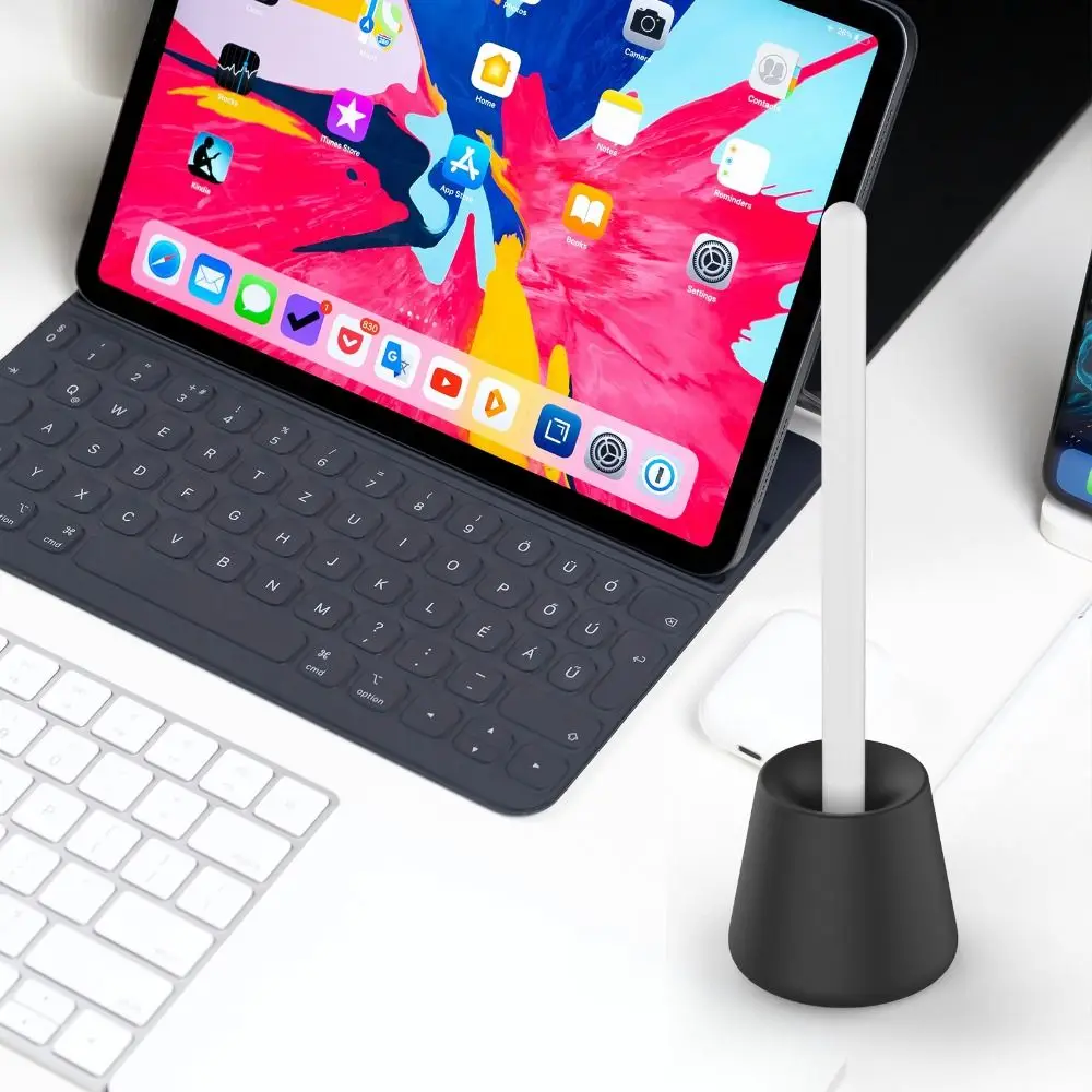 New Silicone Stand Base Stand Mount Desk Holder Stylus Accessories Station Dock for Apple Pencil 1/2