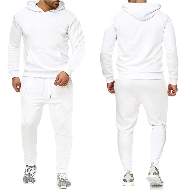 

New Autumn And Winter Sportswear Sets Men's And Women's Hooded Sweatshirts + Pants Jogging Set Two-piece Pullovers Sportswear