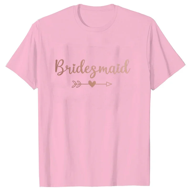 Team Bride Bridesmaid T-shirt White Black Tops Bridal Wedding Engagement Tshirt Friends Bachelorette Hen Party Tees EVJF T Shirt