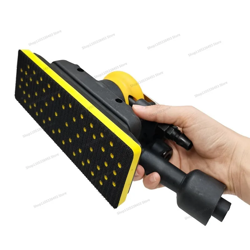For Rectangle Pneumatic Dry Mill Car Putty Grinding Polishing Self-adhesive Sandpaper Machine Grinding Head Vacuuming