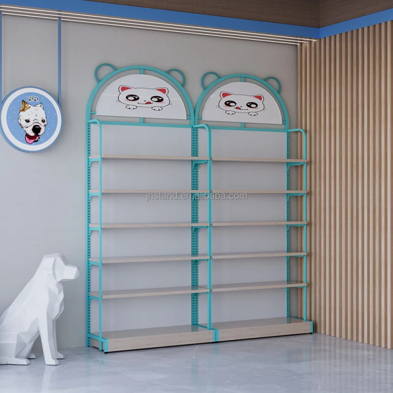 customized.New design display rack dog shop fashion custom design snake popup shop lovely colorful showroom pets retail