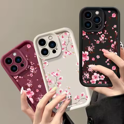 Pink Magnolia Flower Blossom Case Cover For Xiaomi 15T Pro 15T 14T Poco F7 5G M7 4G X7 Pro 17 Pro Max X5 X3 F5 Mi 8 Silicone Sho