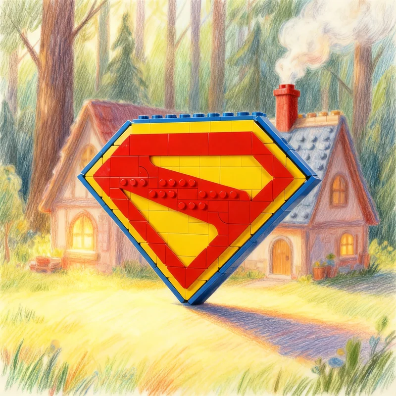 239pcs MOC Super LOGO Heroes DCD Superman Model Building Christmas Gift Blocks Architecture Creative Idea DIY Toy Education view 2
