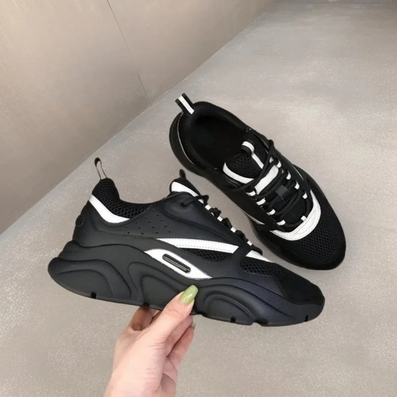 

Кроссовки для пар, новинка 2025 года, стильные туфли для папы с толстой подошвой, светящиеся в темноте, B22, модные дышащие повседневные спортивные тренды