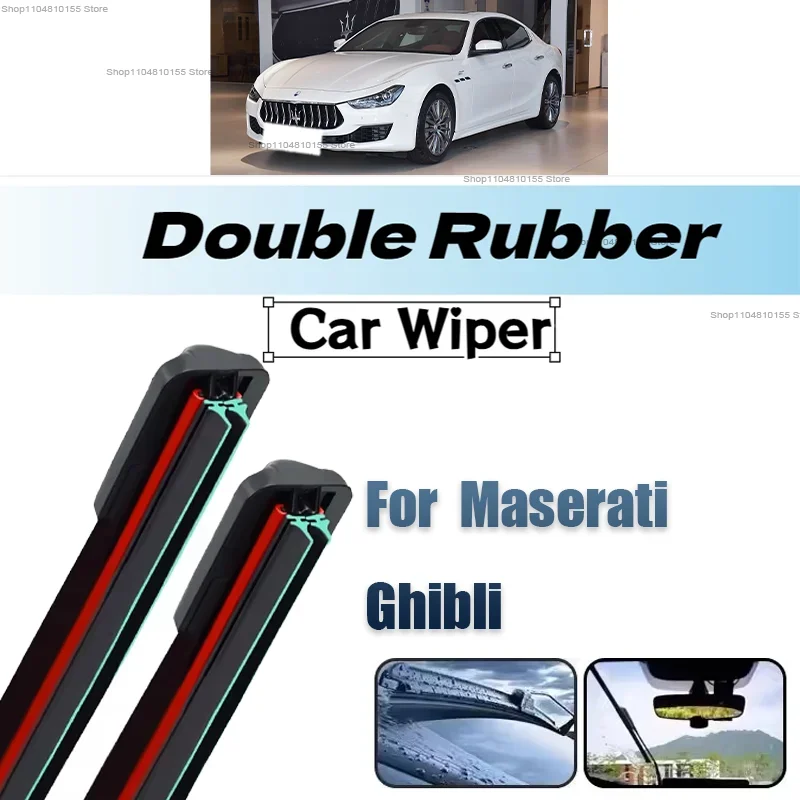 

3PCS Car Wiper for Maserati Levante 2016-2020 Front Rear Windshield Windscreen Wiper Blade Rubber Accessories