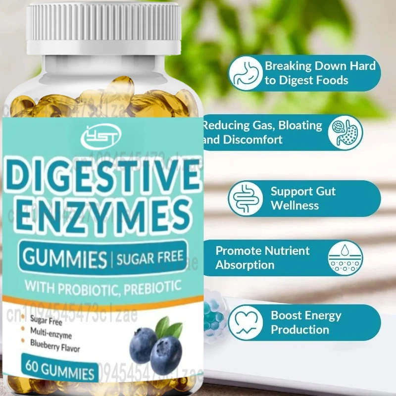 

Гладины с ферментом пищеварения, содержащие смеси пробиотики и пребиотики, подходят для мужчин, без сахара | Вегетарианцы