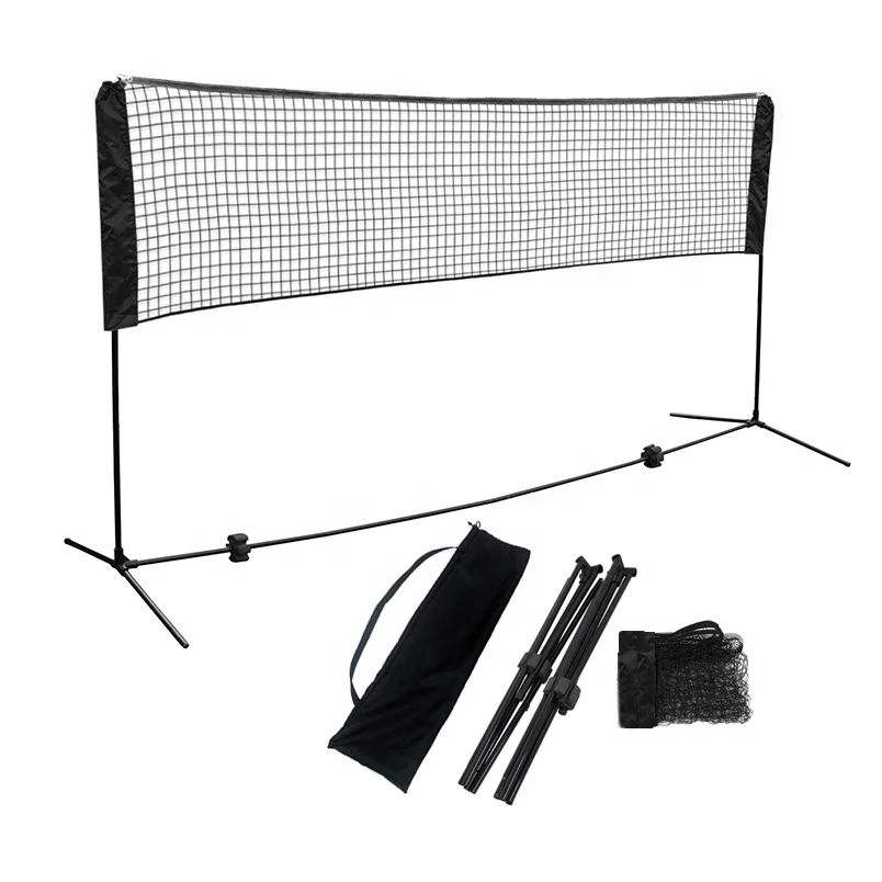 

Factory Direct 3M Adjustable Height Portable Badminton Net Stand High Quality Portable Field Equipment