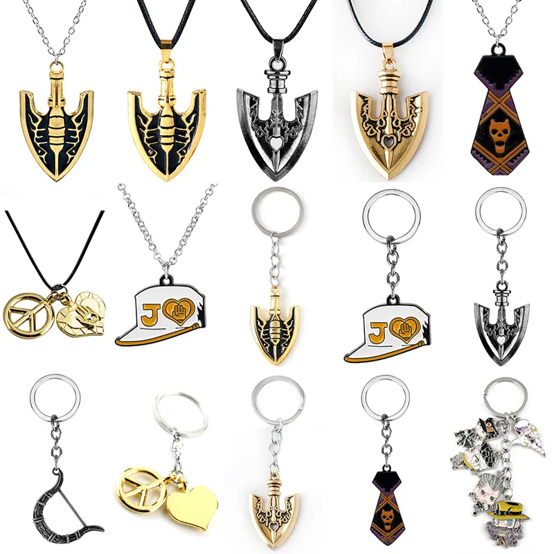 

JOJO's Fantastic Adventure Cartoon Awakening Arrow Leather Rope Necklace, Keychain Pendant