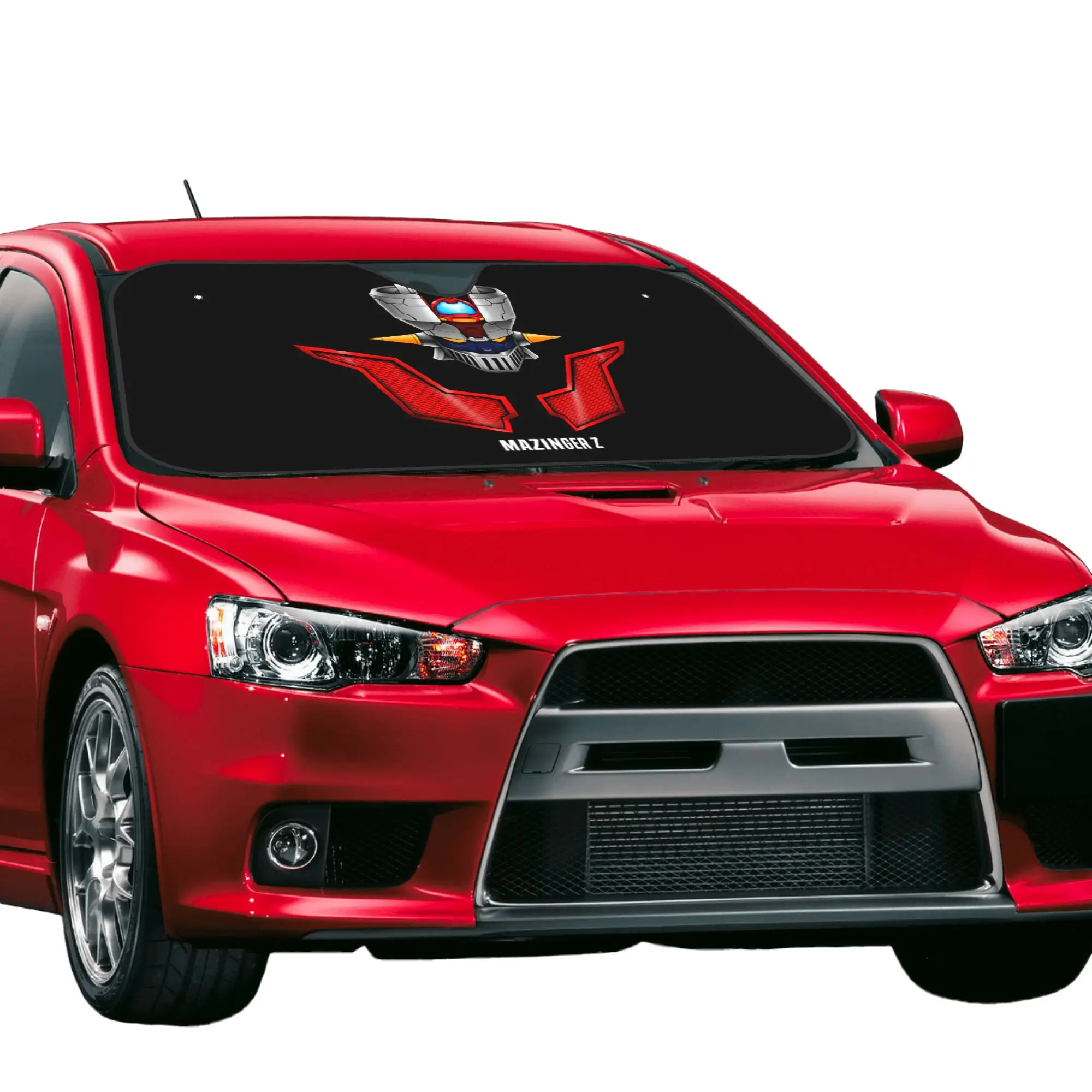 Ufo Robot Goldorak Grendizer Mazinger Z Car Front Window Sun Shade Heat Insulation Cover Portable Covers Car Solar Protection view 2
