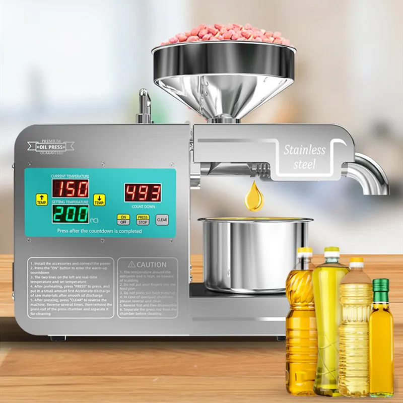 

unique and Commercial Intelligent Button 304 Stainless Steel Extract Oil Oil Machine