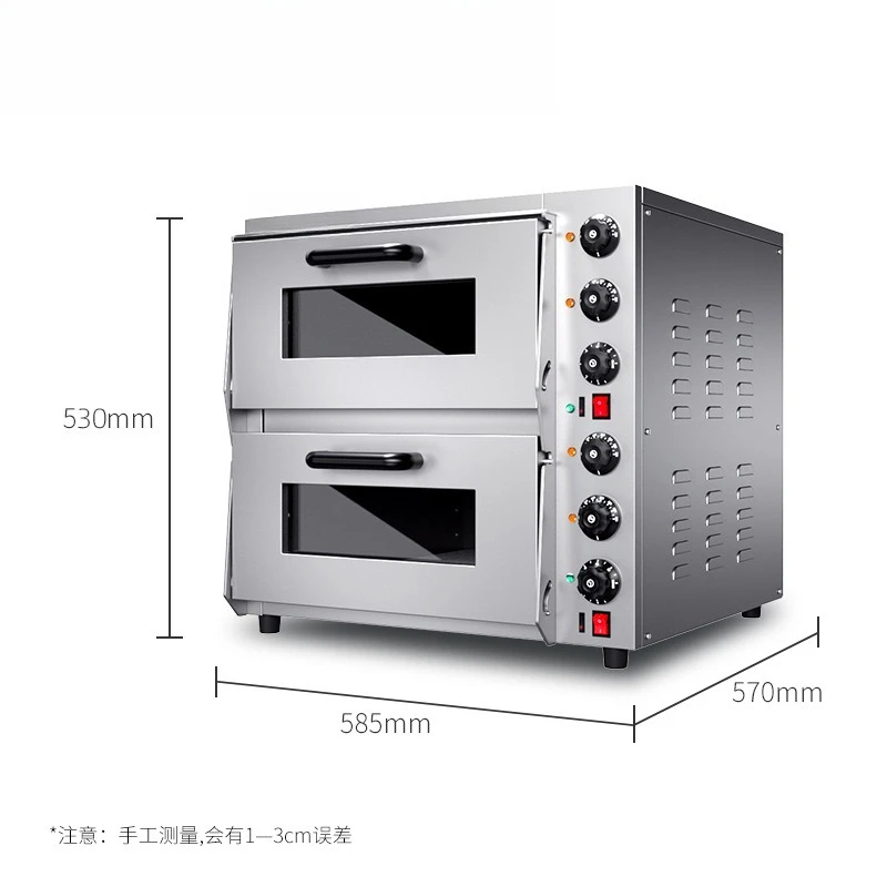 Commercial electric oven double layer large capacity baking pizza egg tart two layer two plate large baking oven oven