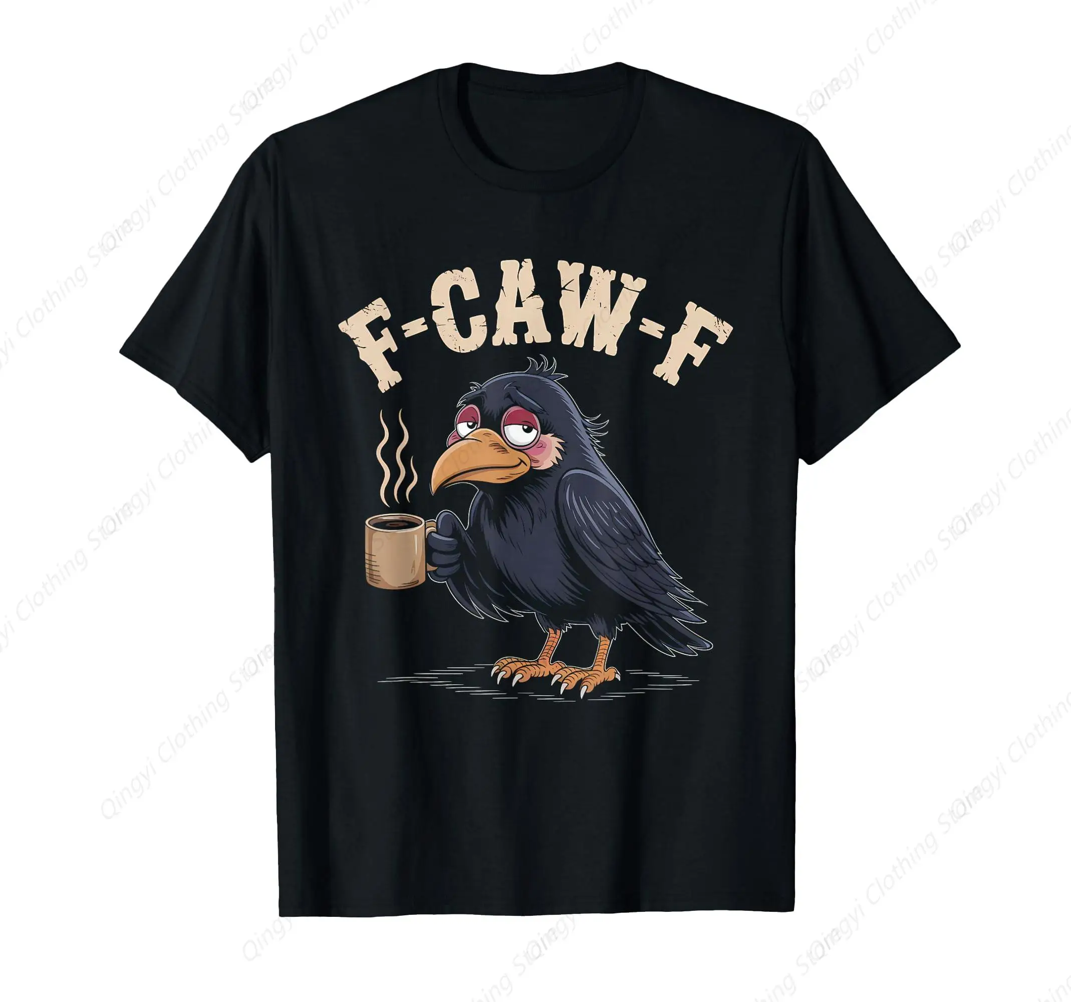

Coffee Crow Raven Funny Halloween T-Shirt