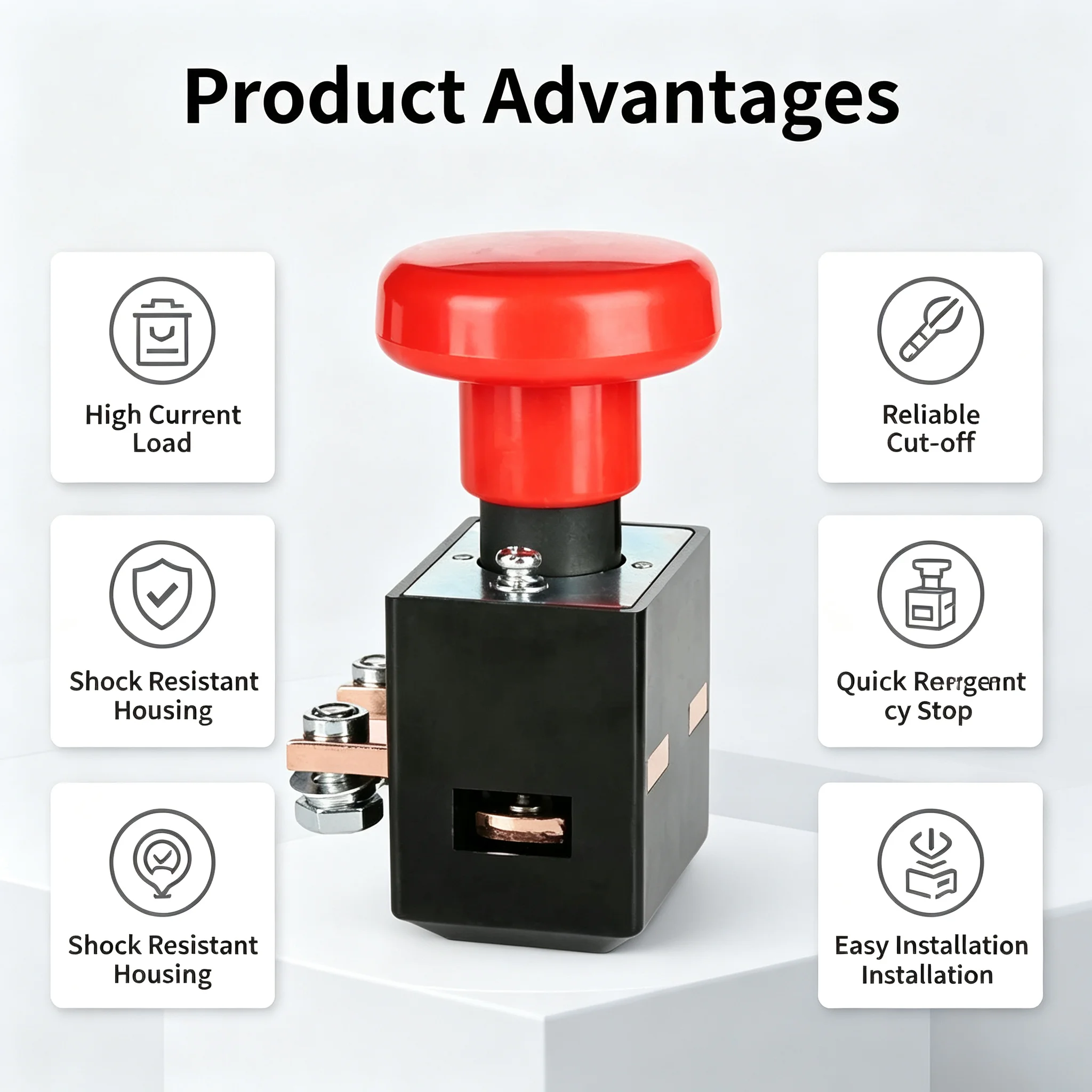 ZJK400A electric forklift DC power supply emergency stop button power-off switch