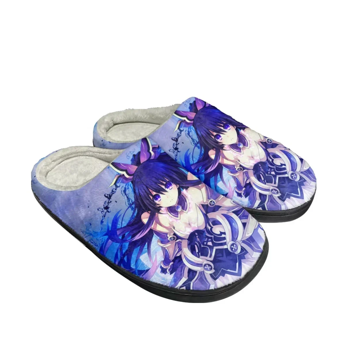 

Autumn Winter Women's Cotton Slippers DATE A LIVE Household Indoor Warm Slides All-match Non-Slip Couple Cozy Footwear Zapatos