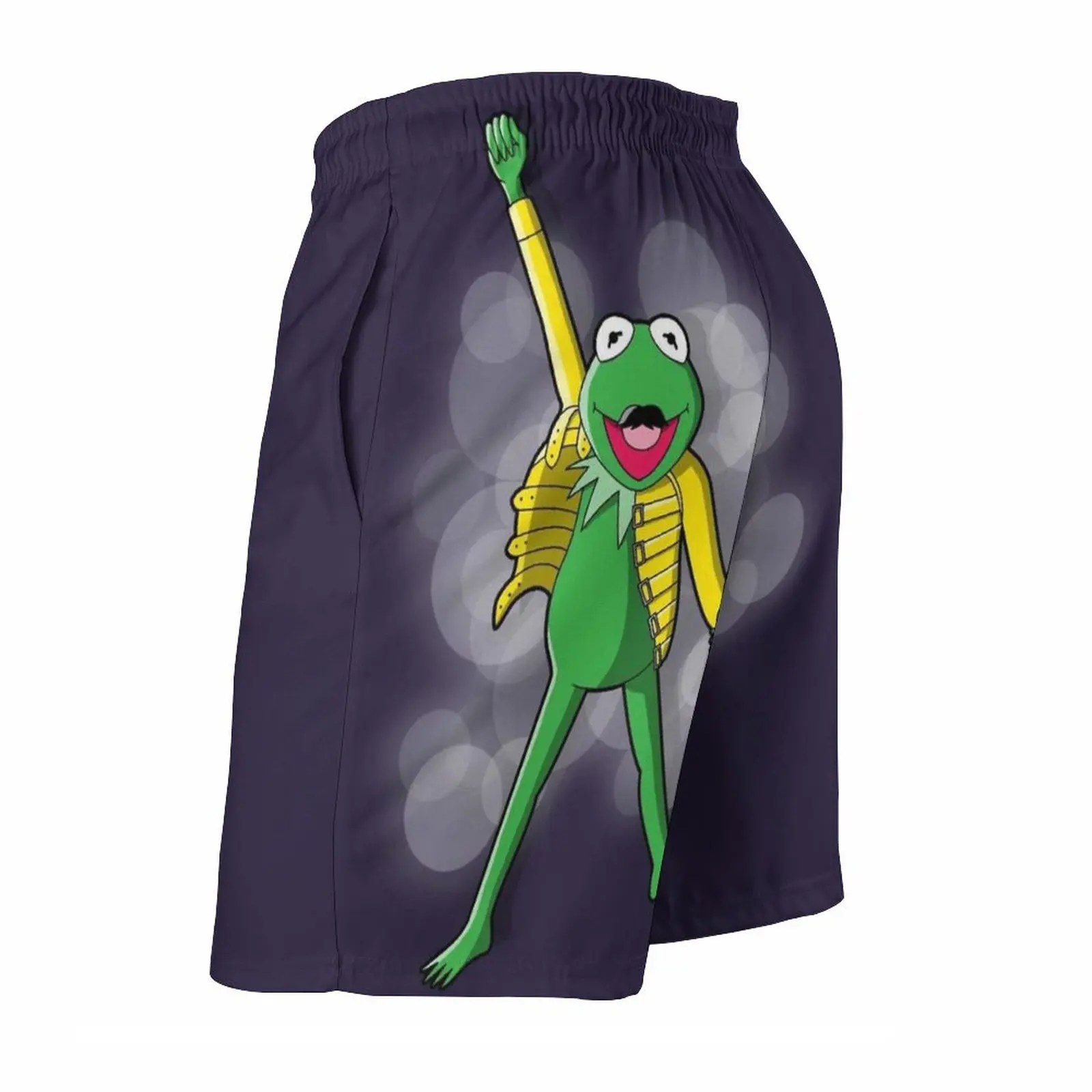 Men's Beach Shorts Quick Dry Travel Swimsuit Trunks Surf Pants Sports Pants Song Songs Music Queen Frog Green S Show Singer