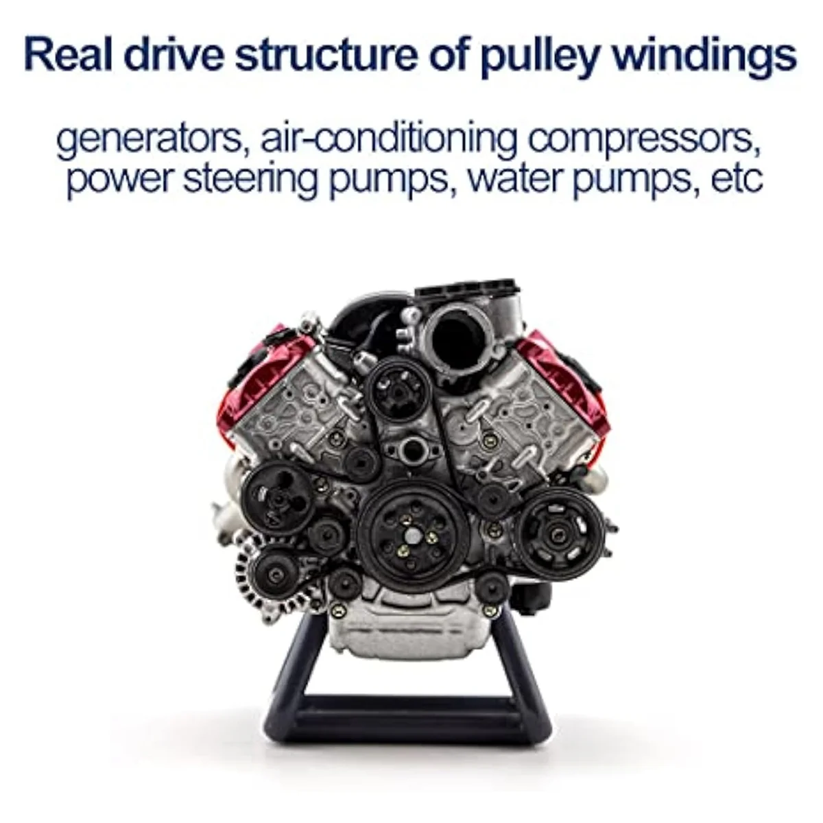 

Mini V8 Engine Running Kit, Ax90104 Scx10 Second Generation Capra VS4-10 Pro Ultra