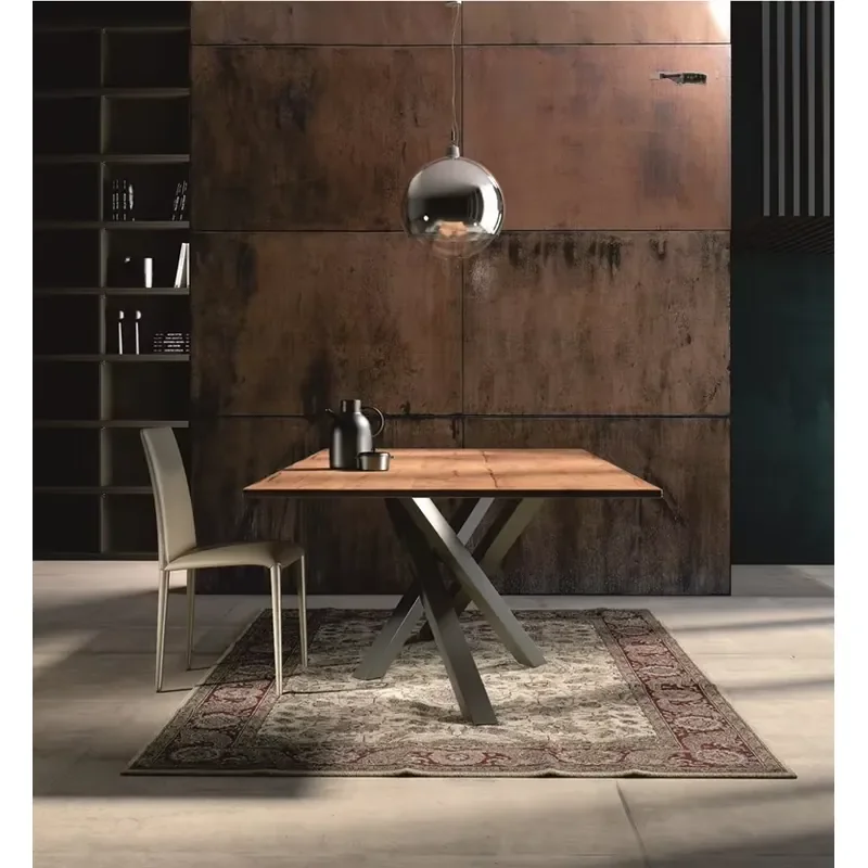 Modern 6 Seater MDF Dining Table Set Wooden Dinning Room Home Furniture Hotel .restaurant .banquet. Home Dining Table Solid