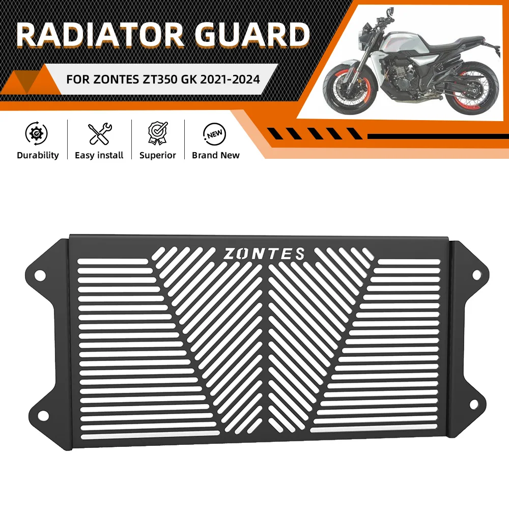 

For Zontes ZT350 GK 2021-2022-2023-2024 Motorcycle Radiator Grill Cover Motorbike Protector Cover Radiator Cooling Protector