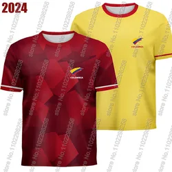 Maillot Colombia National Jersey team Fans 2024 T Shirts 3D Print Mens Shorts Running Streetwear Casual Training Suit Clothe