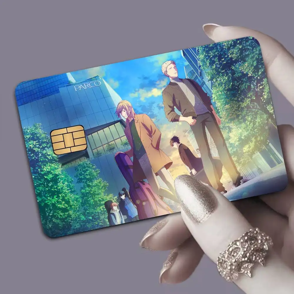 Manga Given Anime Spend or Save Funny Shell On Off Ultra Thin No Fade Sticker Skin Cover Film for Debit Credit Card
