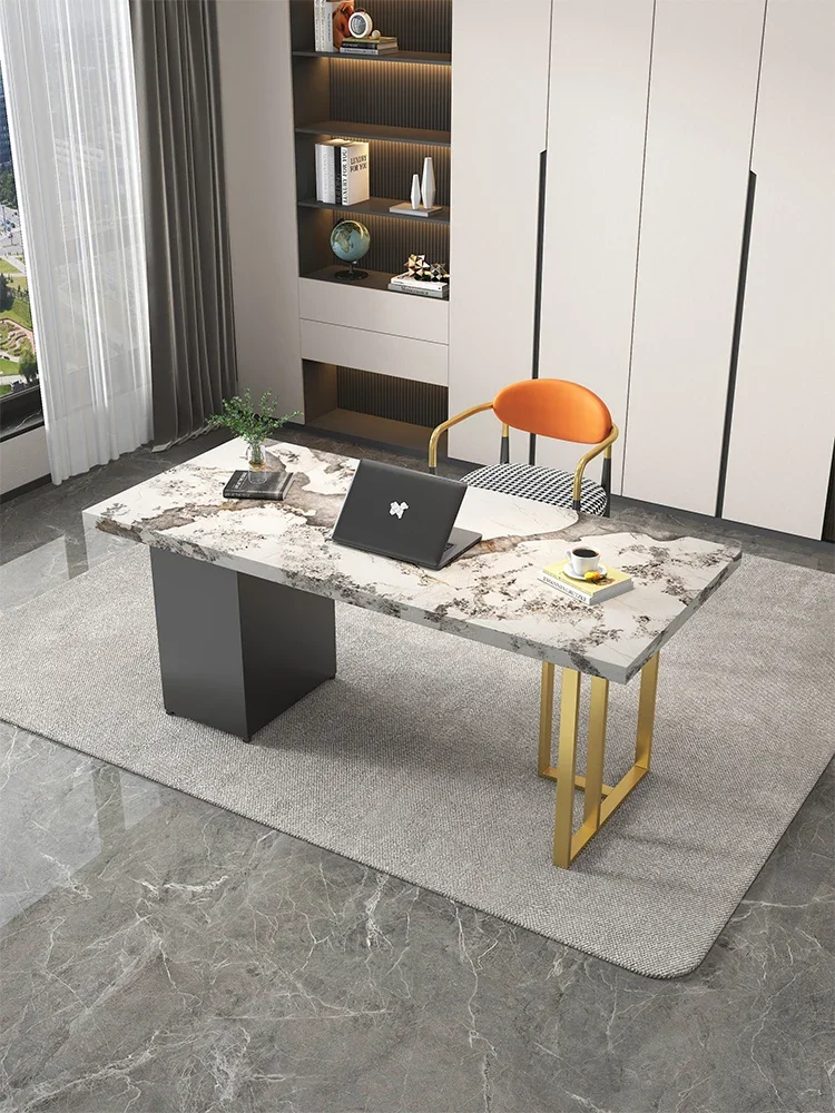 Living room slate office computer small apartment home writing desk long table