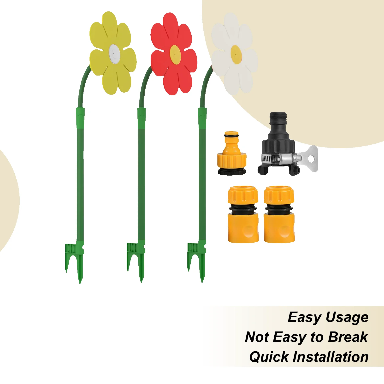 

Водяной спиннер Daisy, забавный садовый спринклер, вращающаяся на 360 градусов система орошения двора для полива, игр, фермы, орошения, патио