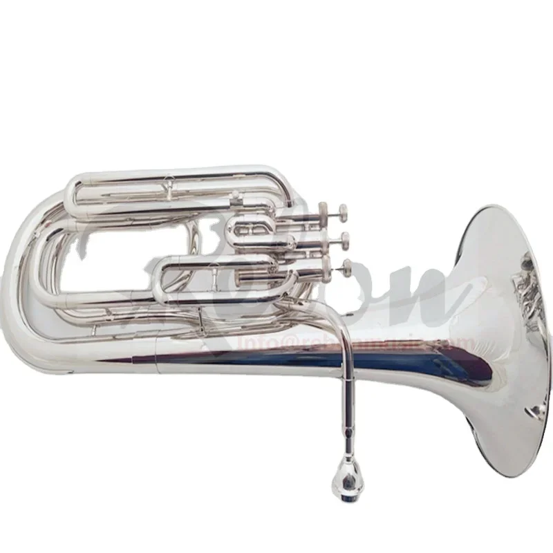 Weifang Rebon B Key Nickel Silver Baritone Tuba With Soft Case